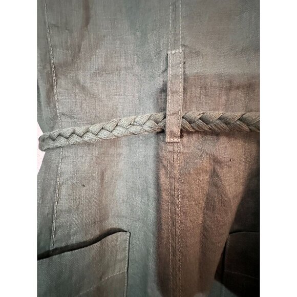 Joie Priya Waist Linen Romper in Jungle Green Size M Resort Wear Casual NWT - Picture 6 of 12